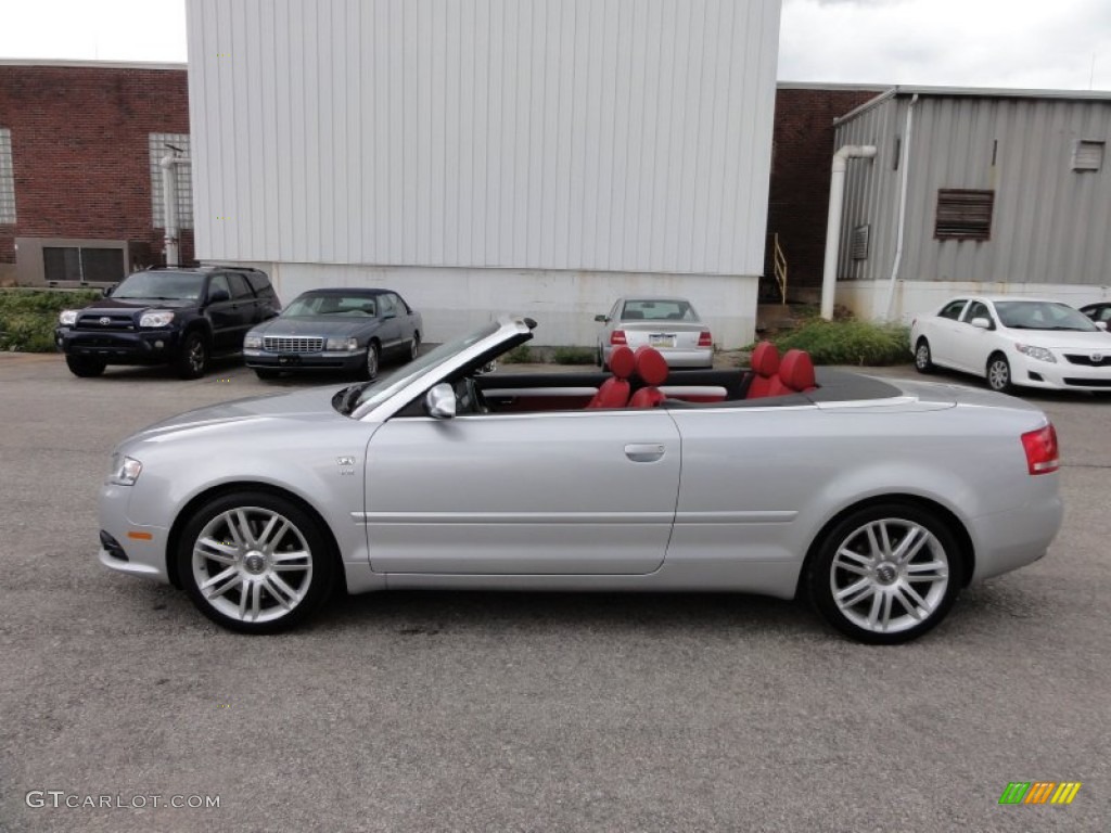 Bright Silver Metallic 2007 Audi S4 4.2 quattro Cabriolet Exterior Photo #54897383