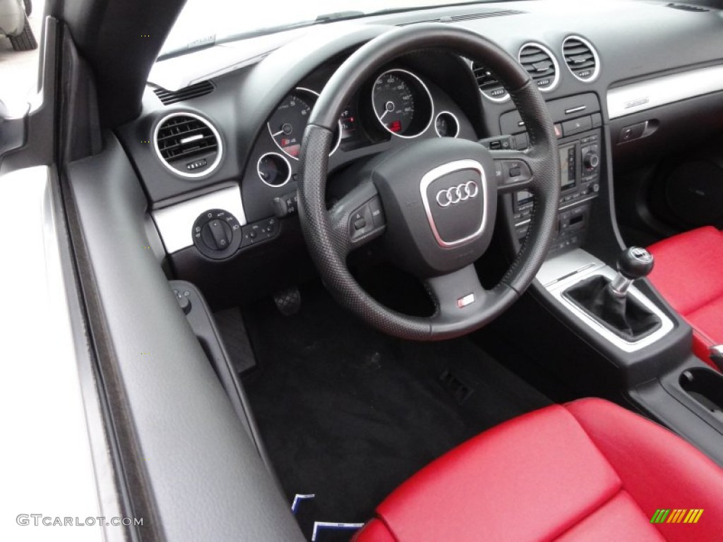 2007 Audi S4 4.2 quattro Cabriolet Red Dashboard Photo #54897392