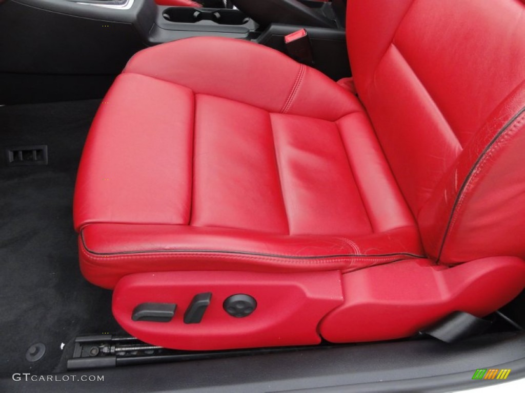 Red Interior 2007 Audi S4 4.2 quattro Cabriolet Photo #54897425