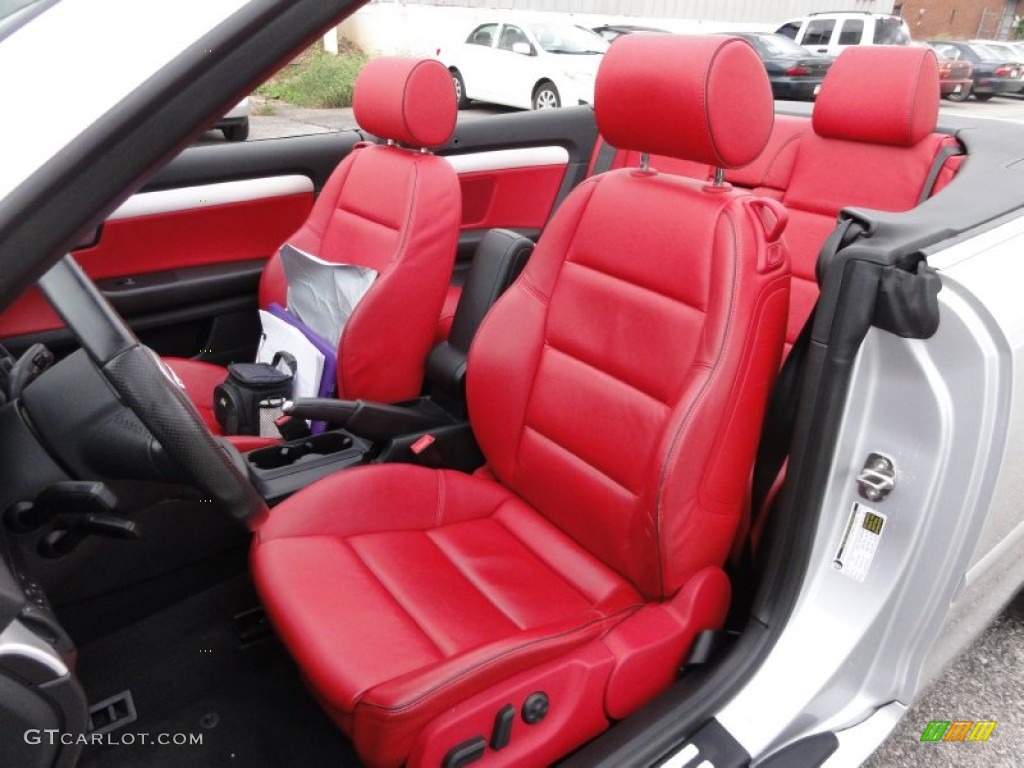 Red Interior 2007 Audi S4 4.2 quattro Cabriolet Photo #54897434