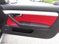 2007 Audi S4 Red Interior Door Panel Photo