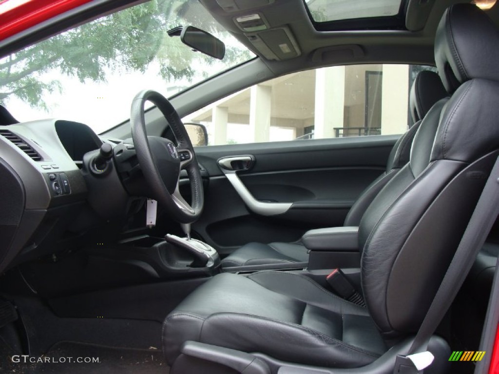 Black Interior 2009 Honda Civic EX-L Coupe Photo #54897659
