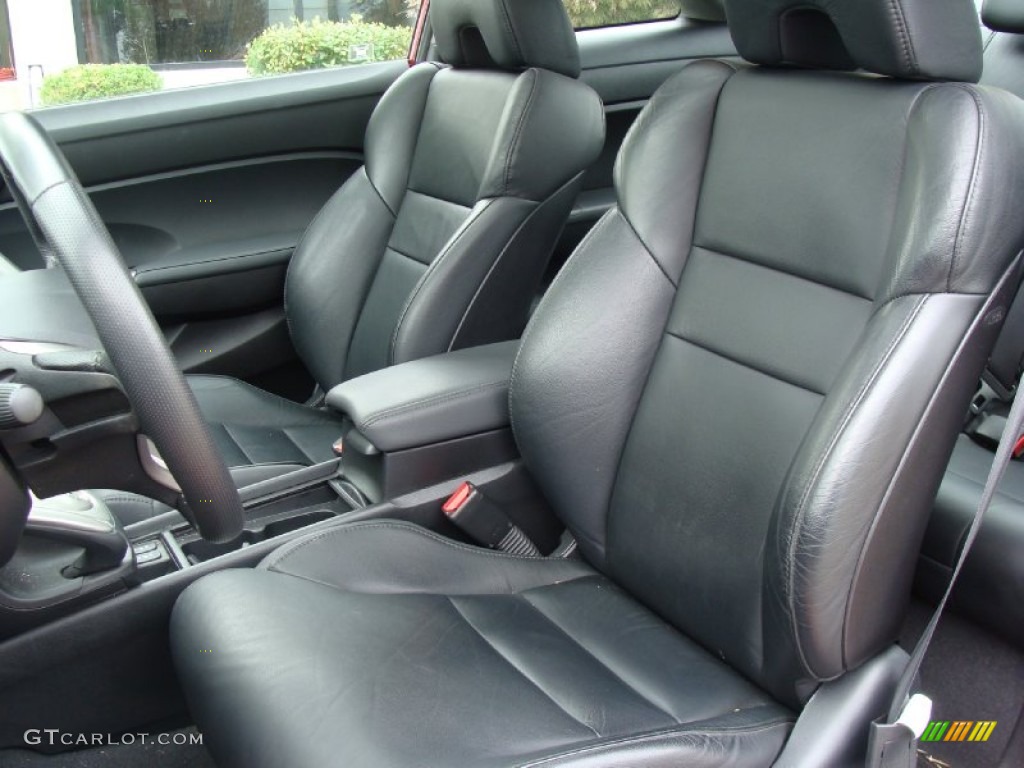 Black Interior 2009 Honda Civic EX-L Coupe Photo #54897677