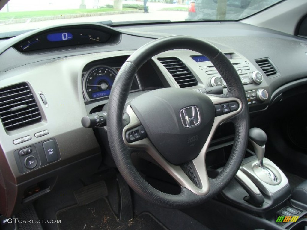 2009 Honda Civic EX-L Coupe Black Dashboard Photo #54897686