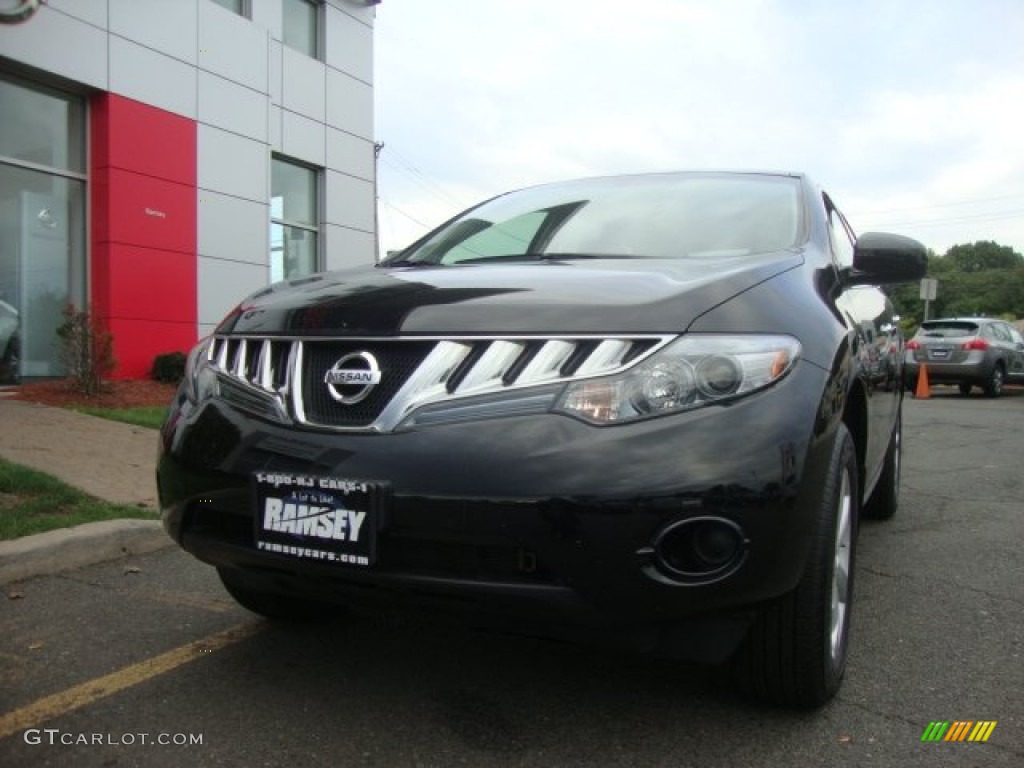 2010 Murano S AWD - Super Black / Black photo #1