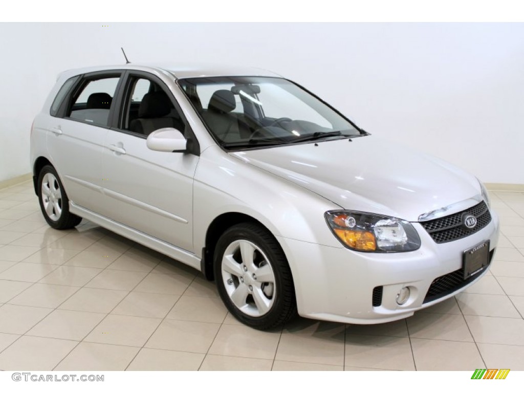 Bright Silver Metallic 2009 Kia Spectra 5 SX Wagon Exterior Photo #54898880