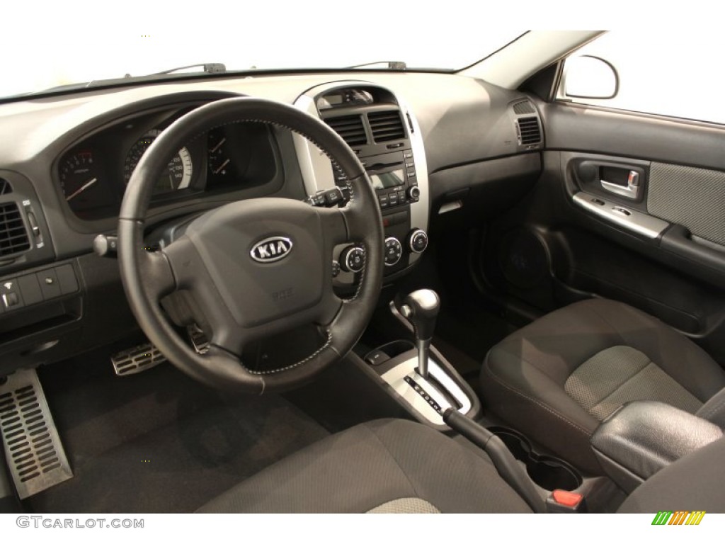 Black Interior 2009 Kia Spectra 5 SX Wagon Photo #54898934