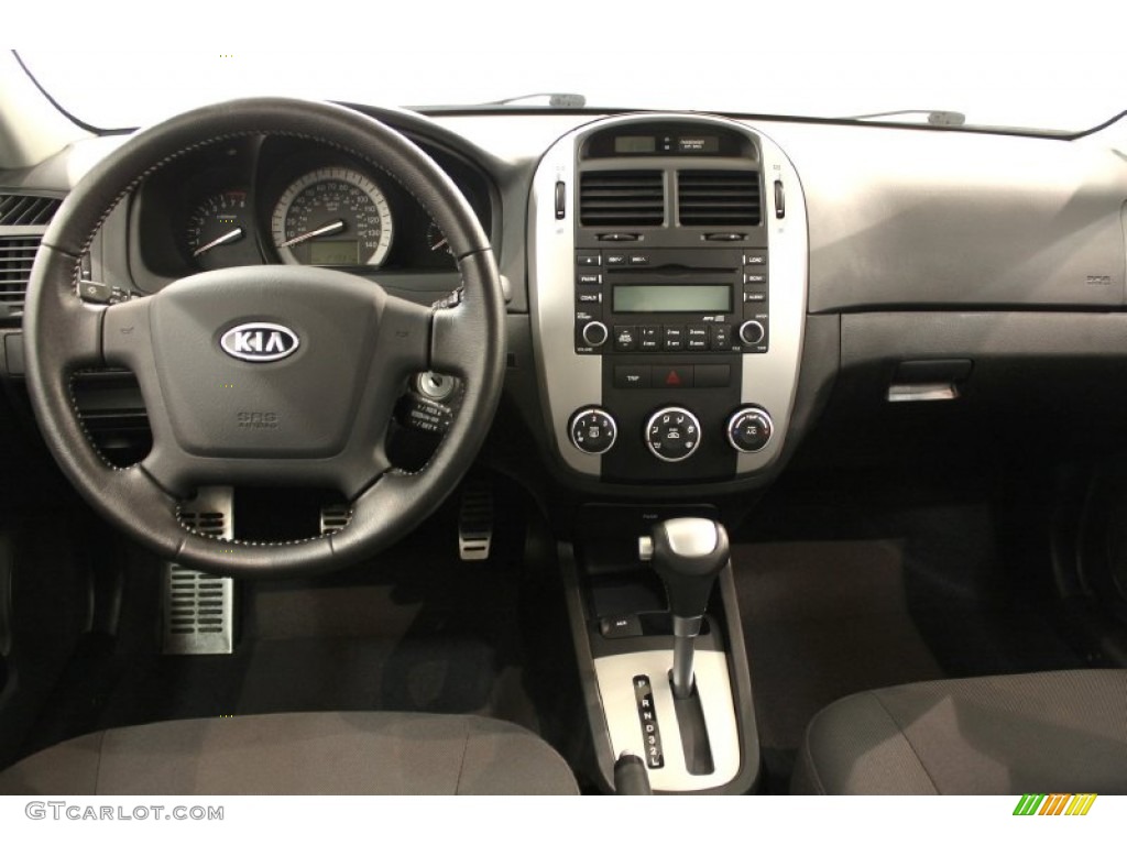 2009 Kia Spectra 5 SX Wagon Black Dashboard Photo #54899006