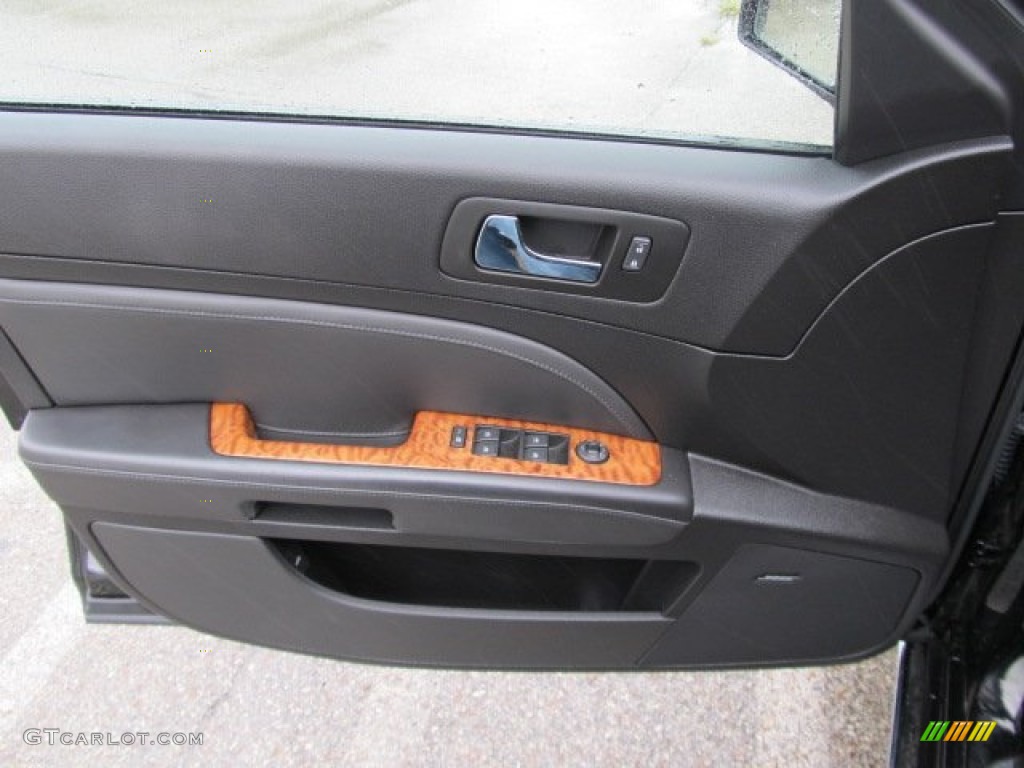 2009 Cadillac STS 4 V6 AWD Ebony Door Panel Photo #54900251