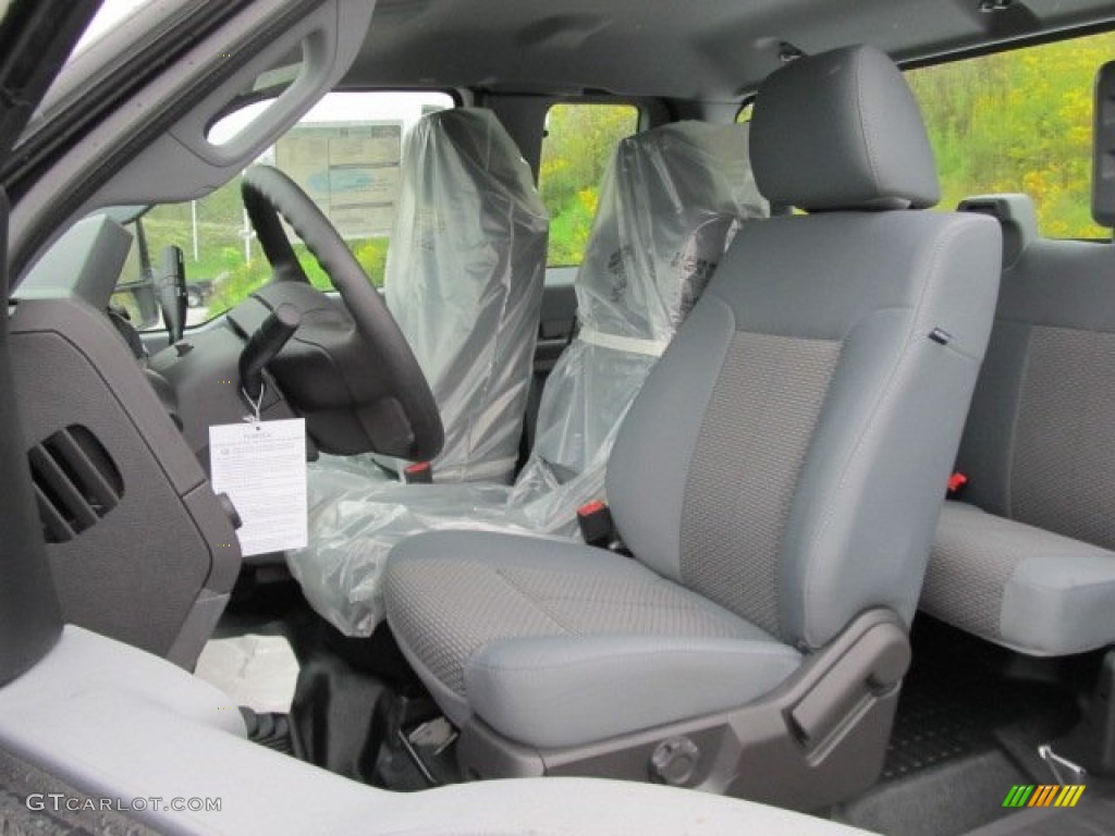 2012 F350 Super Duty XL SuperCab 4x4 - Oxford White / Steel photo #14