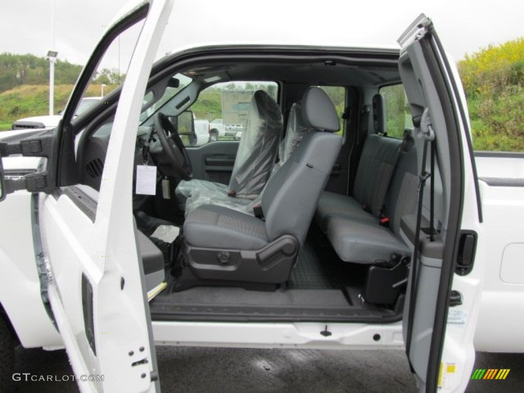 2012 F350 Super Duty XL SuperCab 4x4 - Oxford White / Steel photo #21