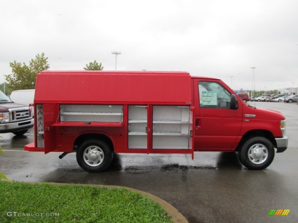 Vermillion Red 2011 Ford E Series Cutaway E350 Commercial Utility Truck Exterior Photo #54901520