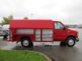 2011 Vermillion Red Ford E Series Cutaway E350 Commercial Utility Truck  photo #5