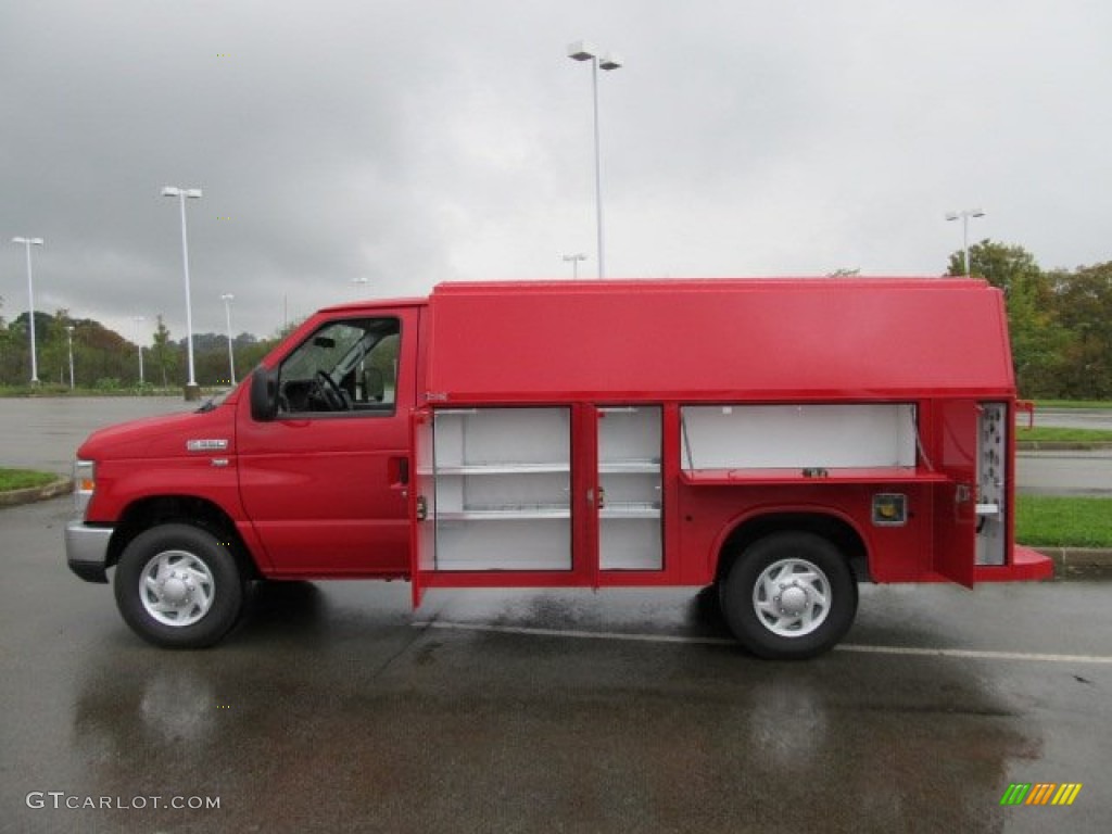 Vermillion Red 2011 Ford E Series Cutaway E350 Commercial Utility Truck Exterior Photo #54901568