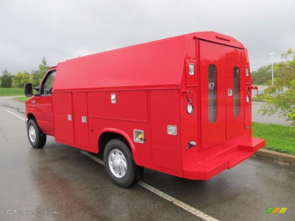 Vermillion Red 2011 Ford E Series Cutaway E350 Commercial Utility Truck Exterior Photo #54901575