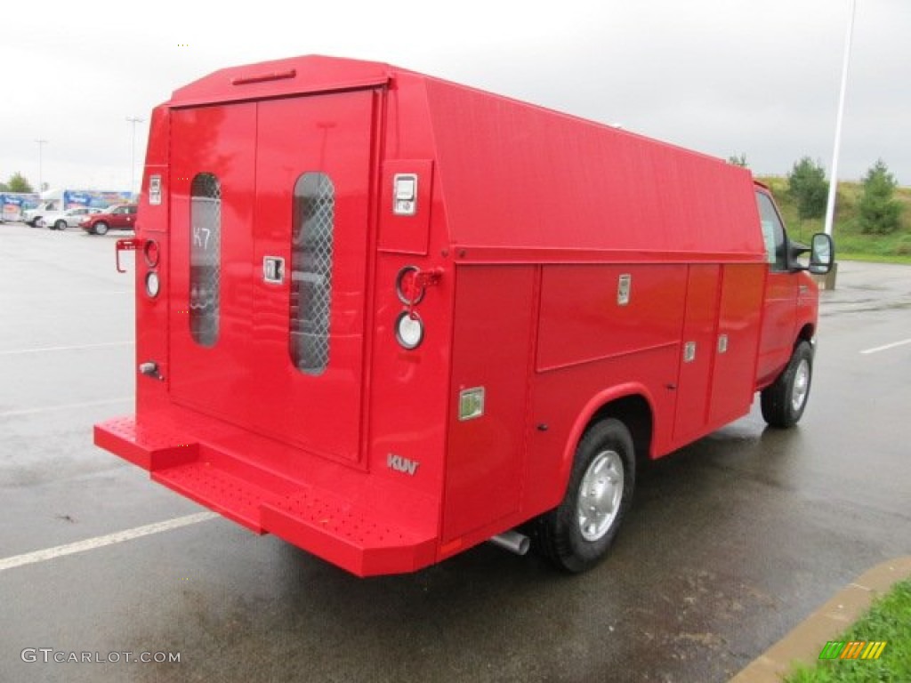 Vermillion Red 2011 Ford E Series Cutaway E350 Commercial Utility Truck Exterior Photo #54901592