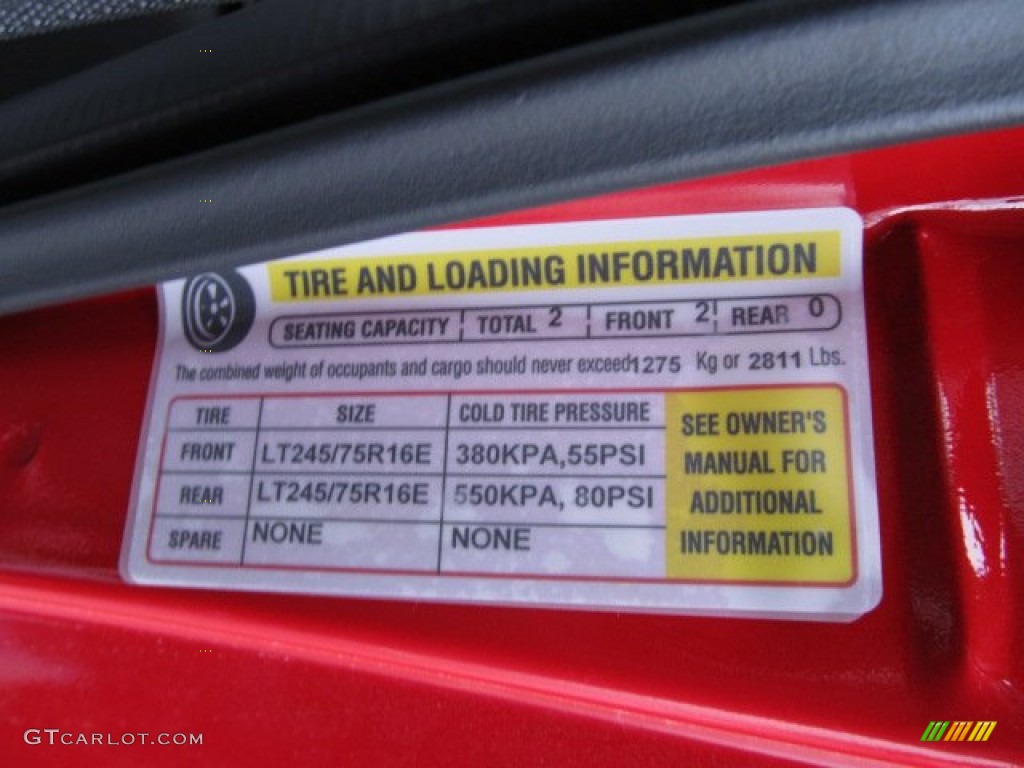 2011 Ford E Series Cutaway E350 Commercial Utility Truck Info Tag Photo #54901682