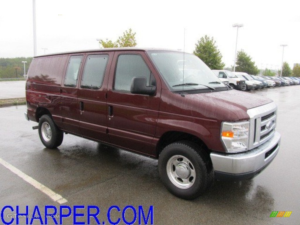 2011 E Series Van E250 Commercial - Royal Red Metallic / Medium Flint photo #1