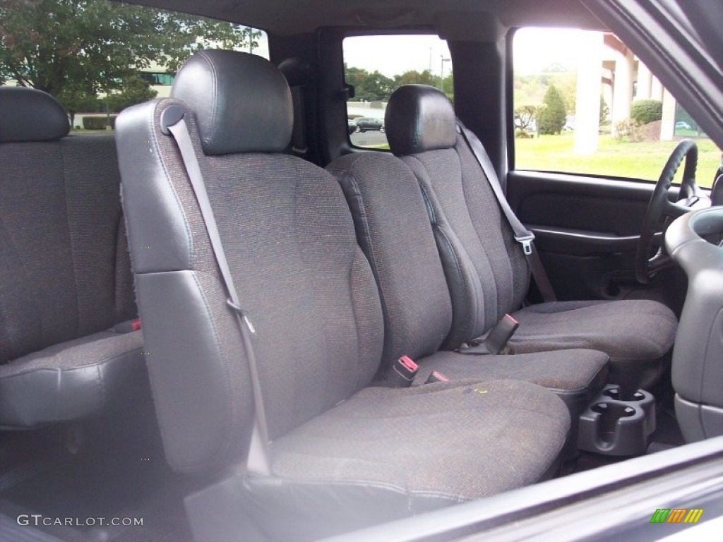 Graphite Interior 2002 Chevrolet Silverado 3500 LS Extended Cab Dually Photo #54901853