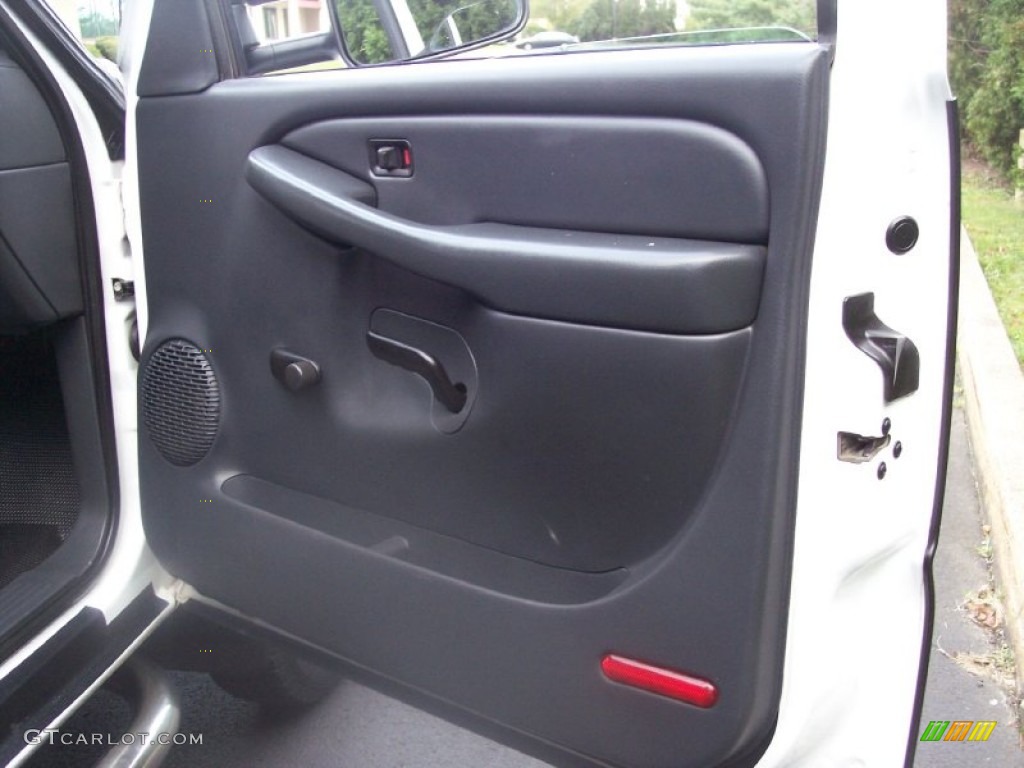 2002 Chevrolet Silverado 3500 LS Extended Cab Dually Graphite Door Panel Photo #54901872