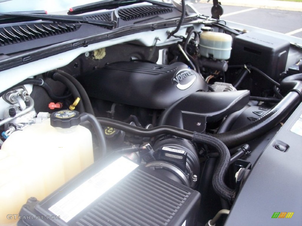2002 Chevrolet Silverado 3500 LS Extended Cab Dually Engine Photos