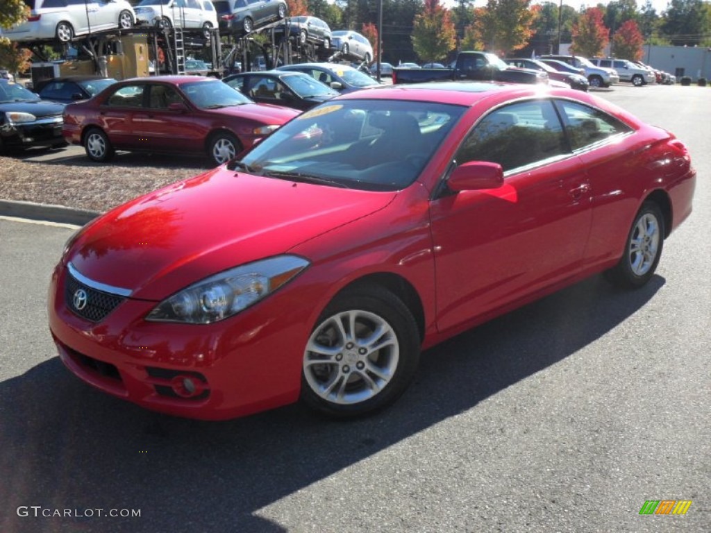 2007 Solara SE V6 Coupe - Absolutely Red / Dark Stone photo #1