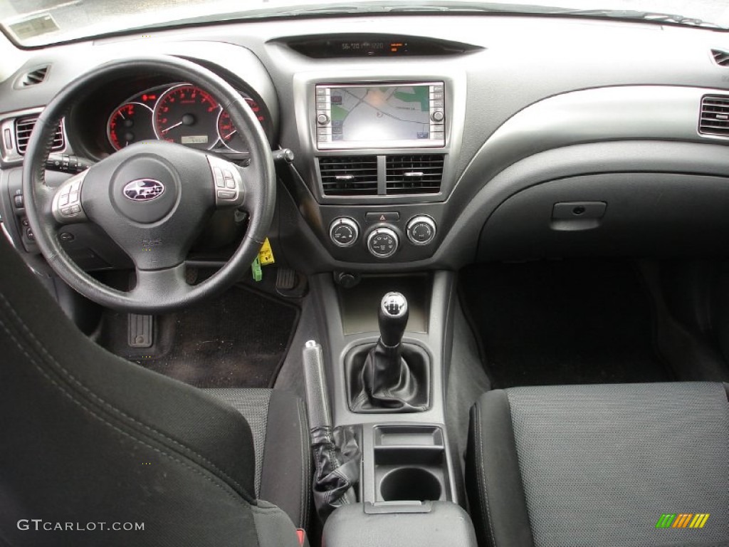 2008 Subaru Impreza WRX Sedan Carbon Black Dashboard Photo #54903114