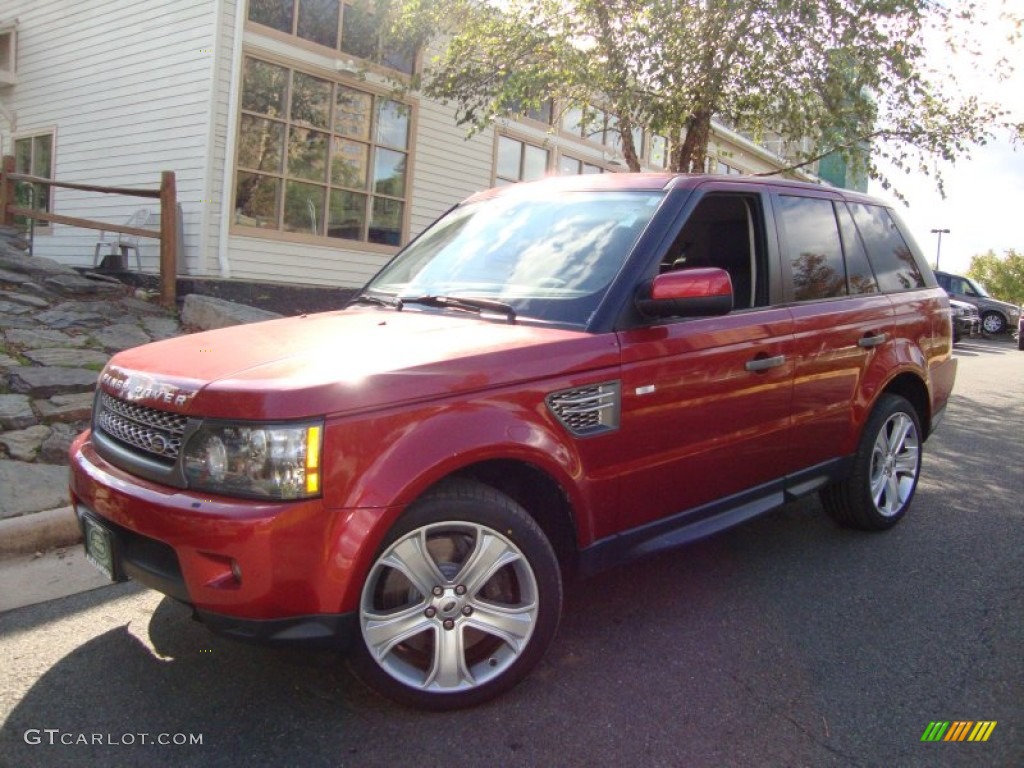 2010 Range Rover Sport Supercharged - Rimini Red / Ebony/Lunar Stitching photo #2
