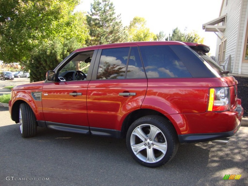 2010 Range Rover Sport Supercharged - Rimini Red / Ebony/Lunar Stitching photo #3
