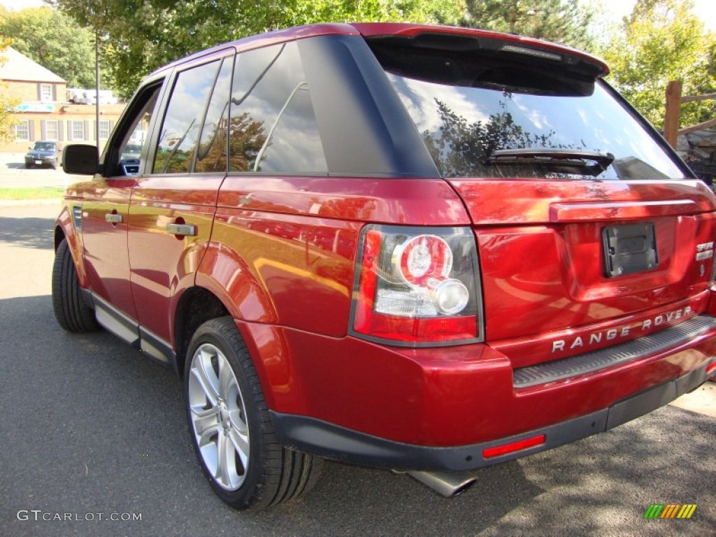 2010 Range Rover Sport Supercharged - Rimini Red / Ebony/Lunar Stitching photo #4