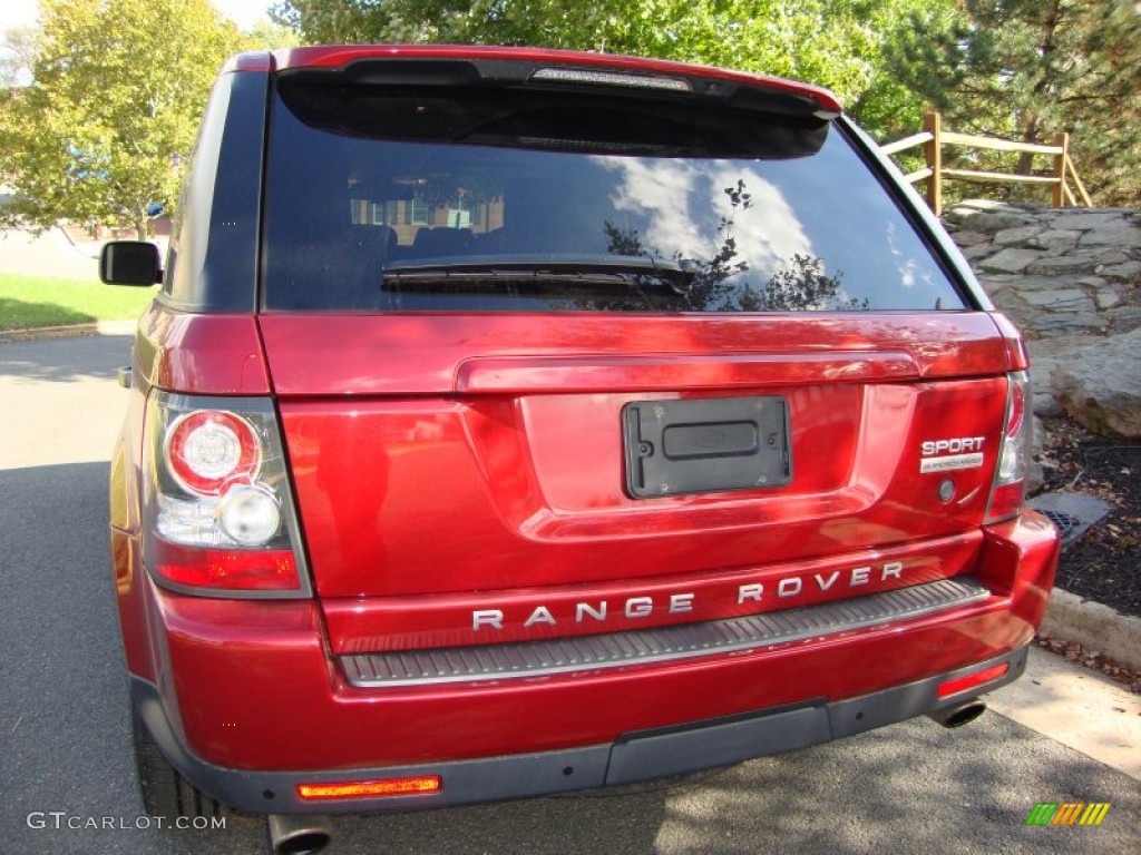 2010 Range Rover Sport Supercharged - Rimini Red / Ebony/Lunar Stitching photo #5