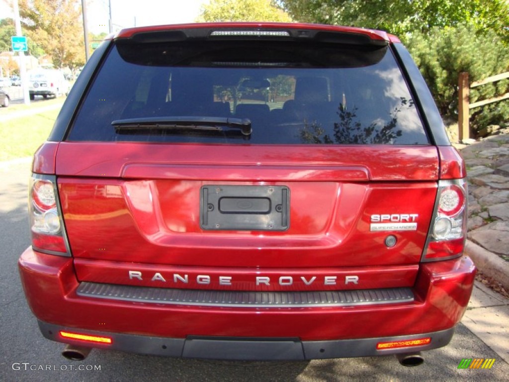2010 Range Rover Sport Supercharged - Rimini Red / Ebony/Lunar Stitching photo #6