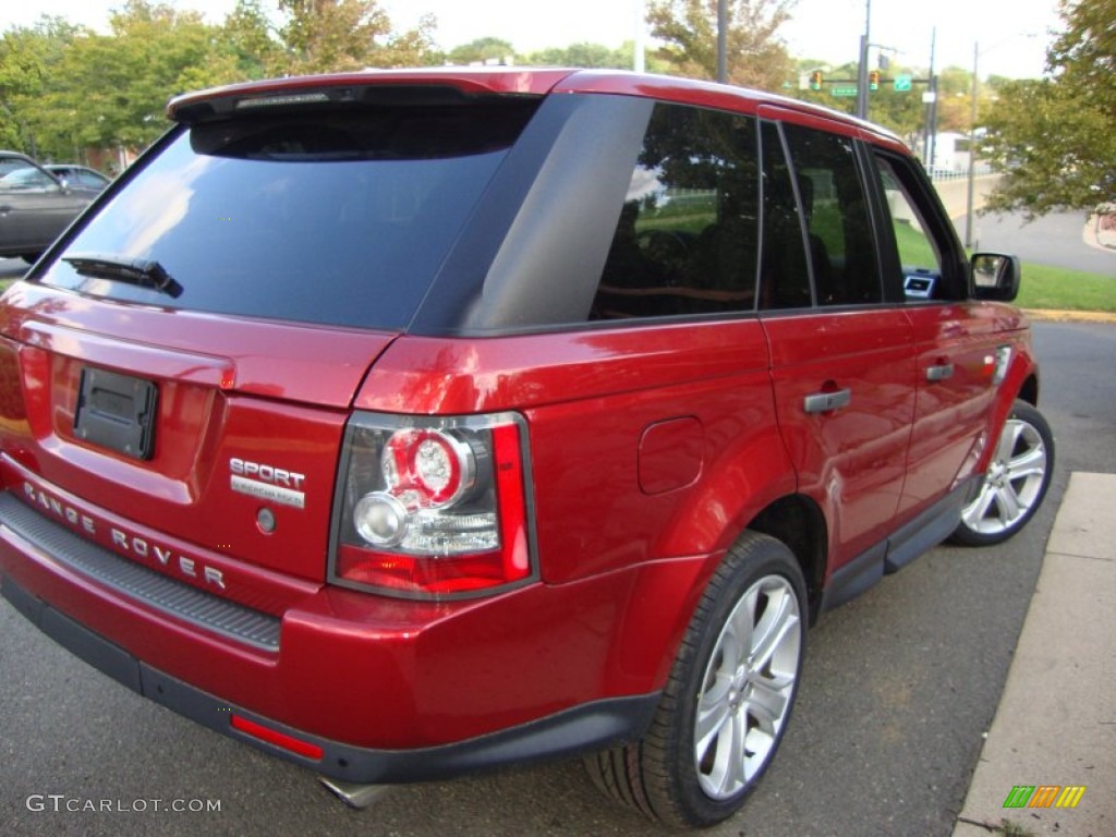 2010 Range Rover Sport Supercharged - Rimini Red / Ebony/Lunar Stitching photo #9