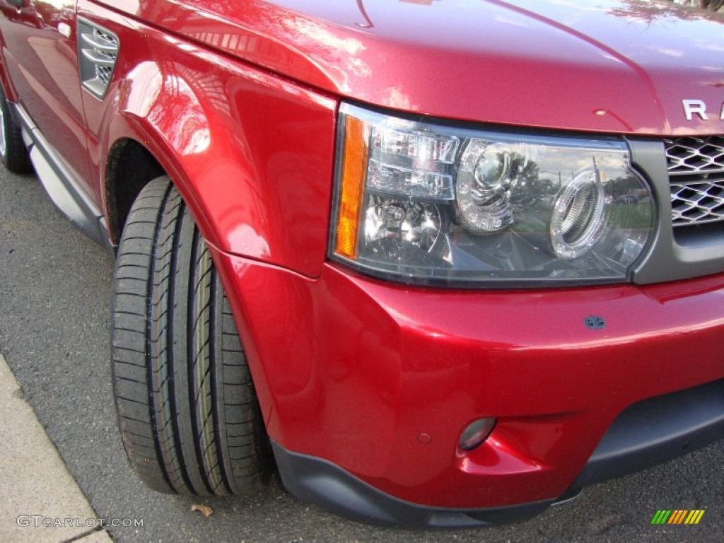 2010 Range Rover Sport Supercharged - Rimini Red / Ebony/Lunar Stitching photo #11