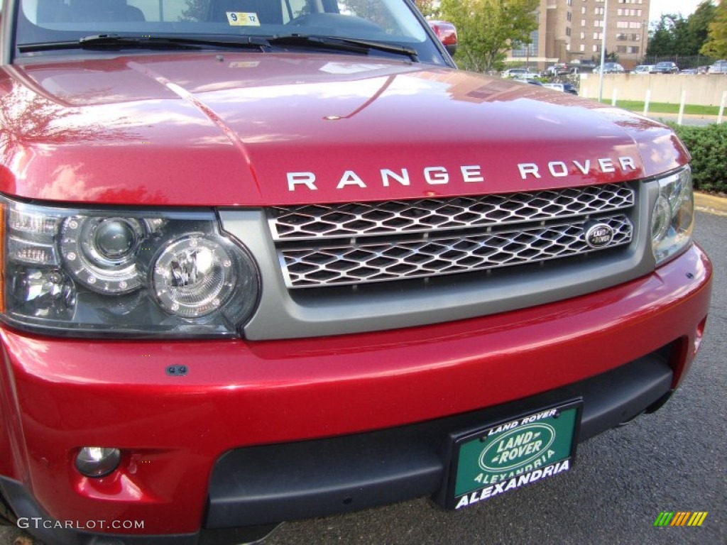 2010 Range Rover Sport Supercharged - Rimini Red / Ebony/Lunar Stitching photo #12