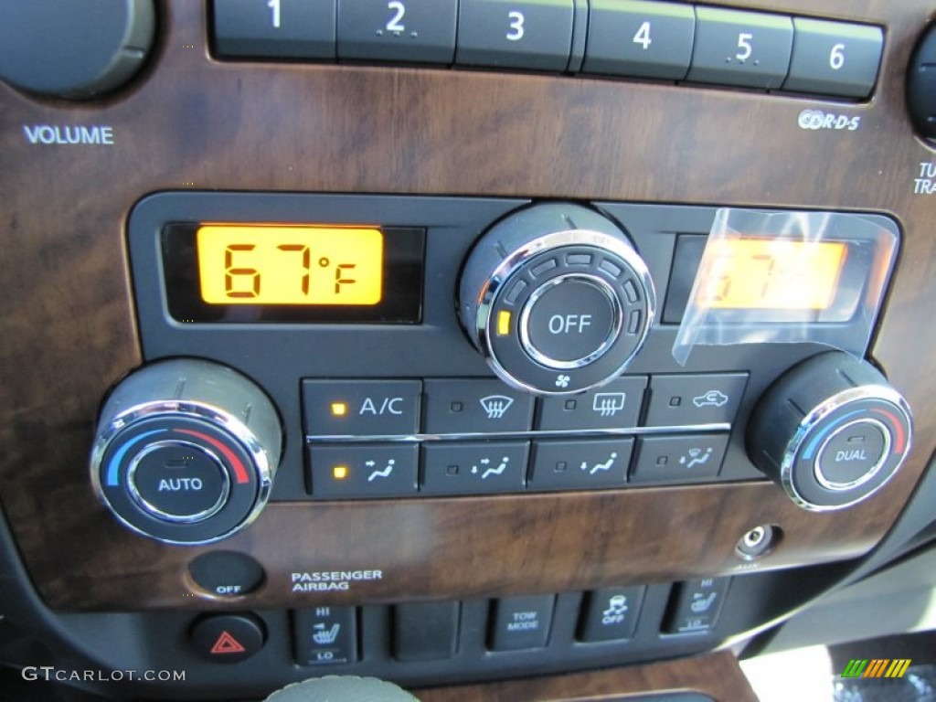 2012 Nissan Titan SL Crew Cab 4x4 Controls Photo #54904949