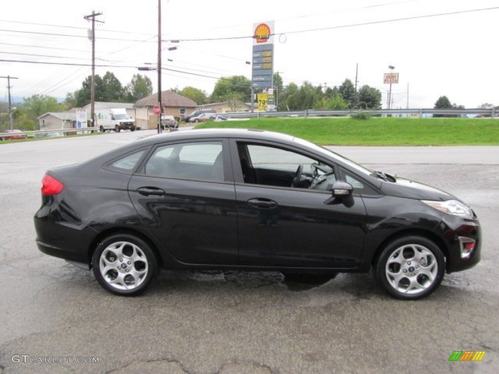 Tuxedo Black Metallic 2011 Ford Fiesta SEL Sedan Exterior Photo #54905411