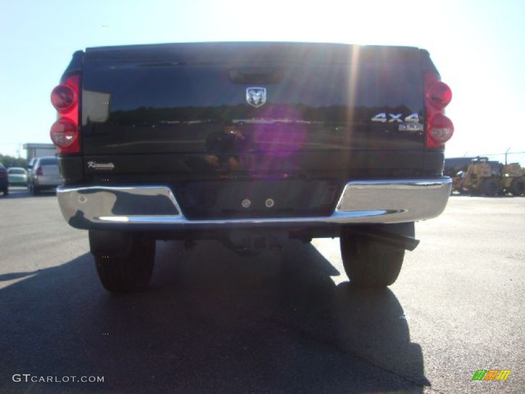 2007 Ram 1500 SLT Quad Cab 4x4 - Brilliant Black Crystal Pearl / Medium Slate Gray photo #4