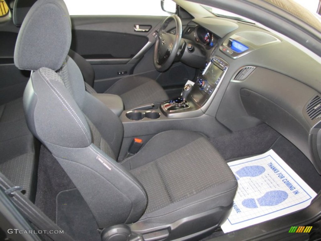 Black Cloth Interior 2011 Hyundai Genesis Coupe 2.0T Photo #54907777