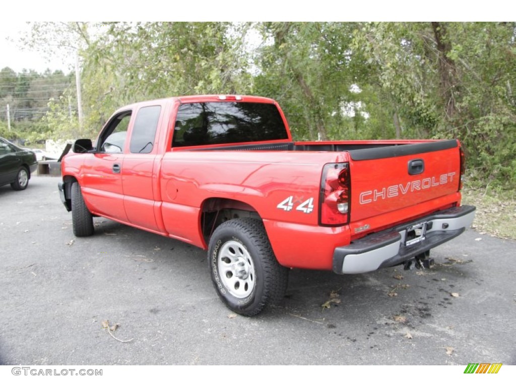 2006 Silverado 1500 LS Extended Cab 4x4 - Victory Red / Dark Charcoal photo #9