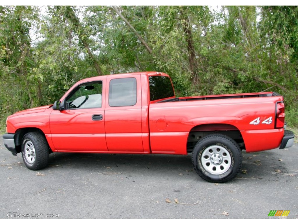 2006 Silverado 1500 LS Extended Cab 4x4 - Victory Red / Dark Charcoal photo #10