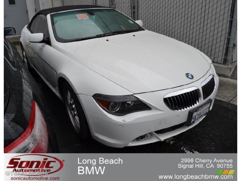 2005 6 Series 645i Convertible - Alpine White / Cream Beige photo #1