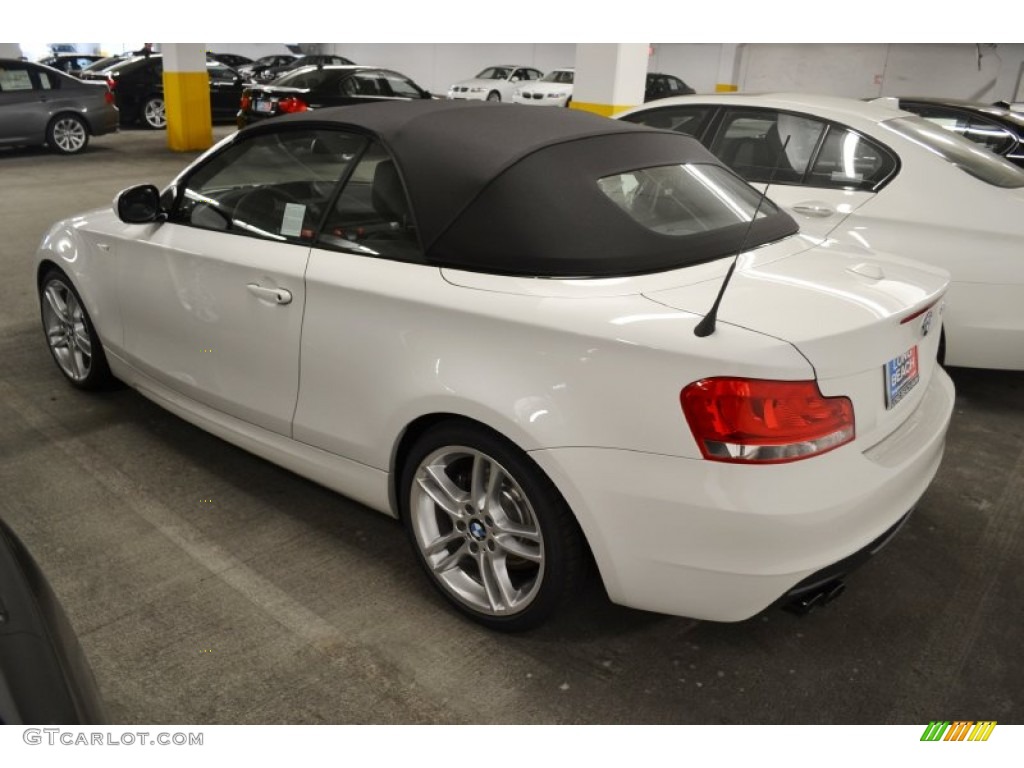 2012 1 Series 135i Convertible - Alpine White / Black photo #5