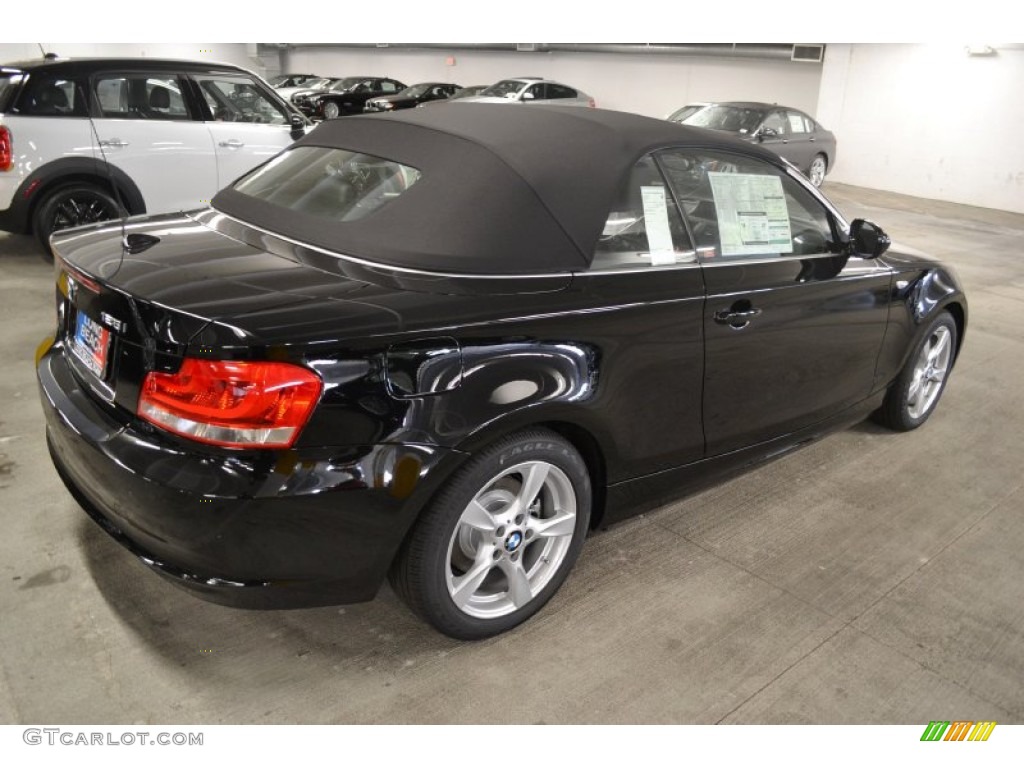 2012 1 Series 128i Convertible - Jet Black / Black photo #4