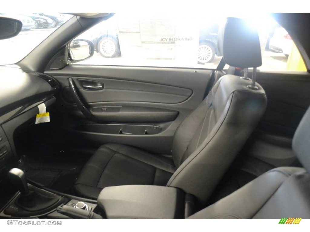 2012 1 Series 128i Convertible - Jet Black / Black photo #6