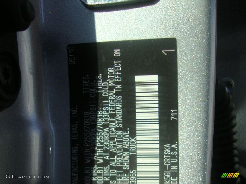 2010 Tundra Double Cab 4x4 - Slate Gray Metallic / Graphite Gray photo #36