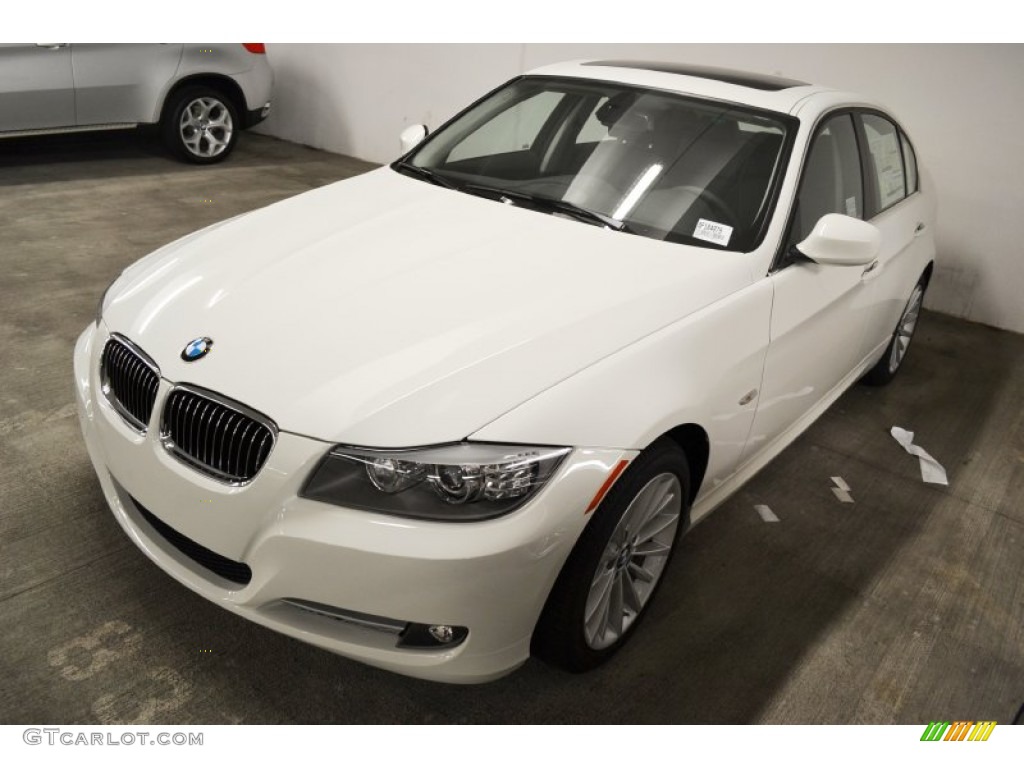 2011 3 Series 335d Sedan - Alpine White / Black Dakota Leather photo #9