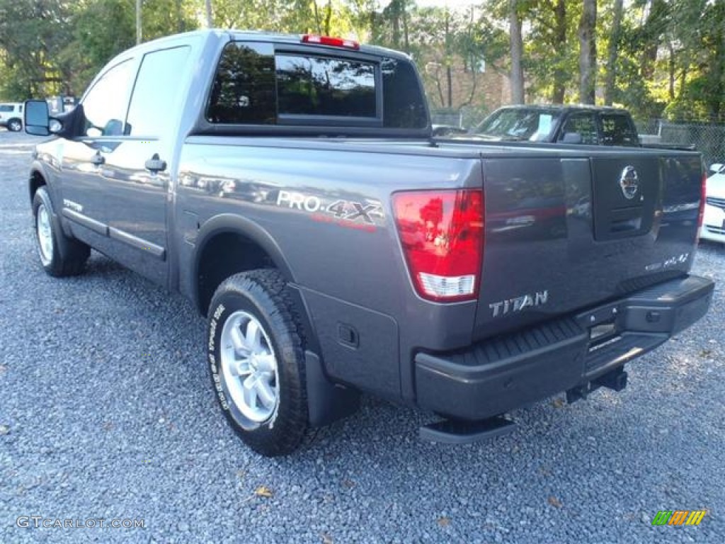 Smoke Gray 2012 Nissan Titan Pro-4X Crew Cab 4x4 Exterior Photo #54910124
