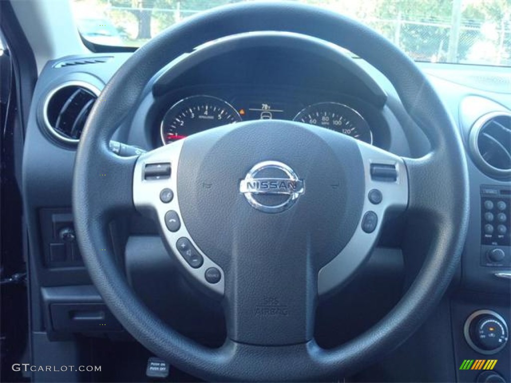 2011 Rogue SV - Wicked Black / Black photo #8