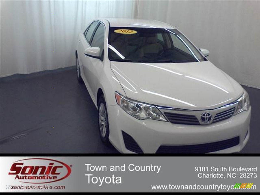 2012 Camry L - Super White / Ivory photo #1